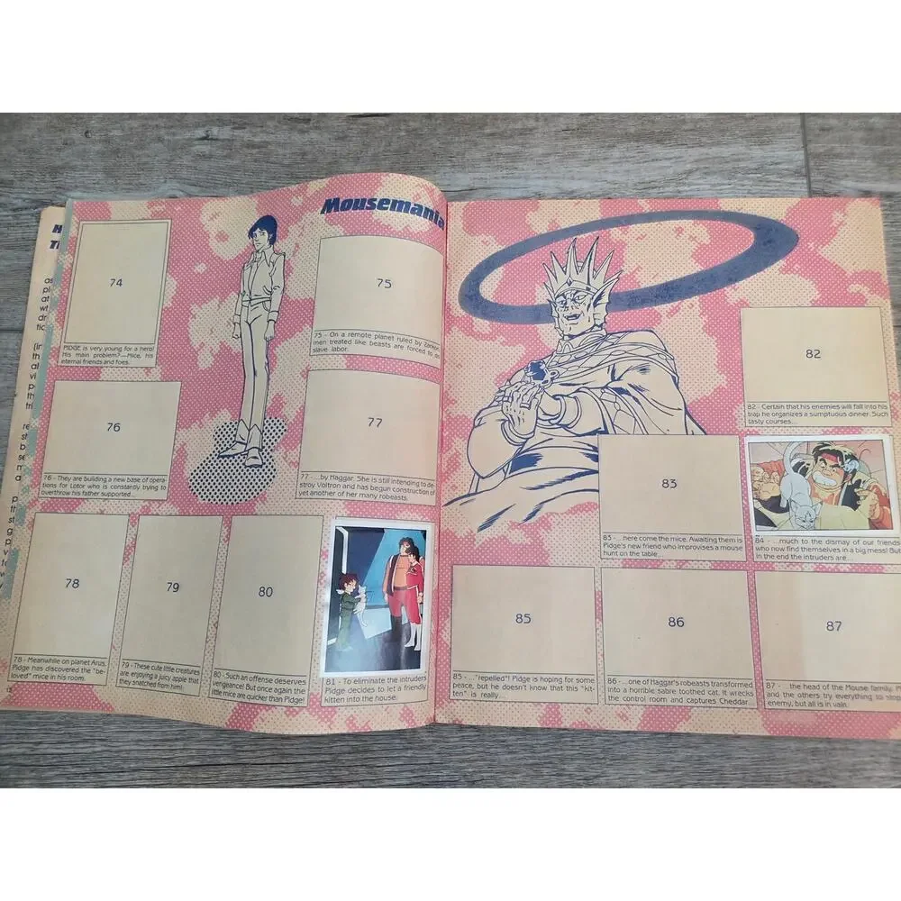 Vintage 1984 Panini Voltron: Defender of the Universe Sticker Album Collectible!